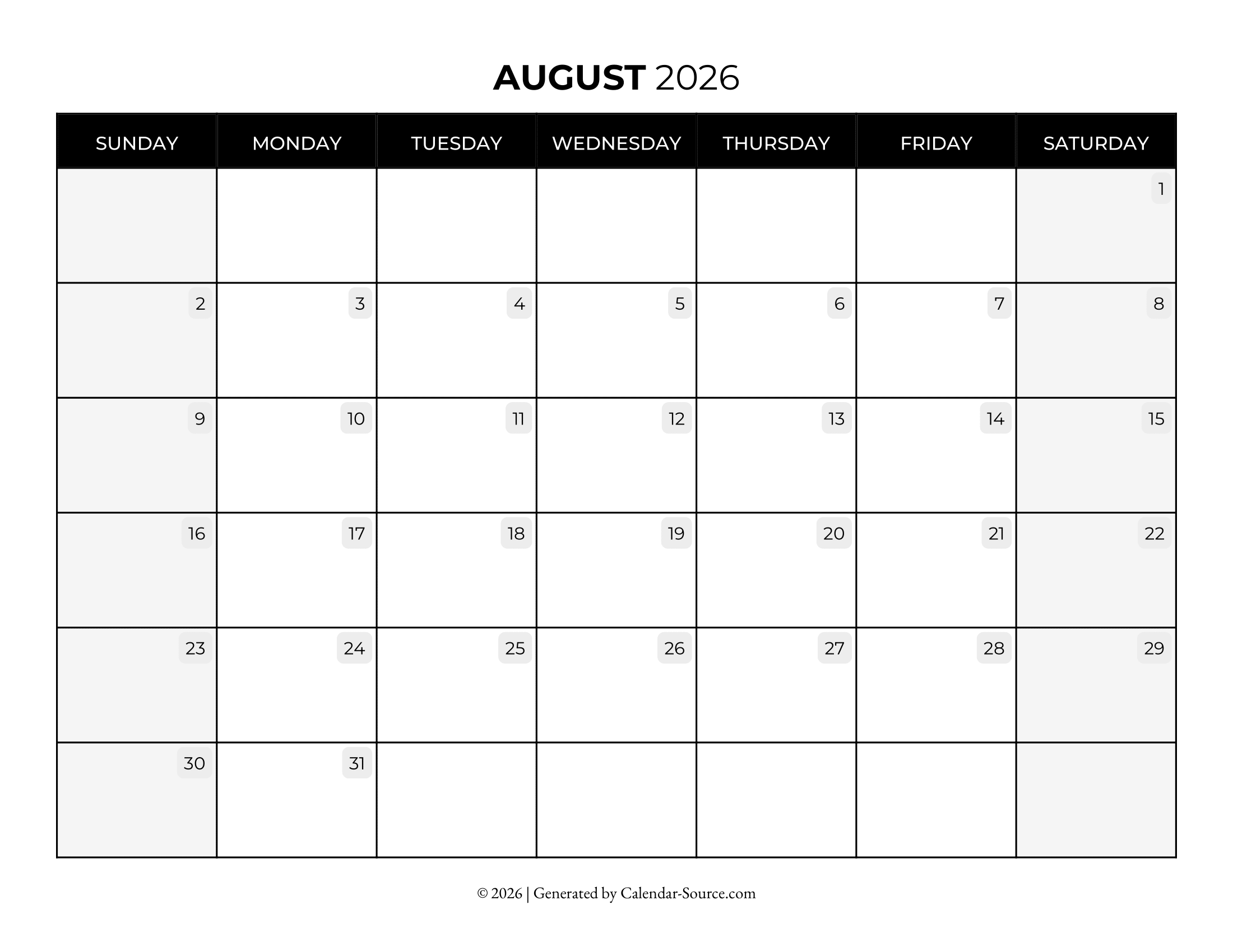 August 2026 Calendar 08