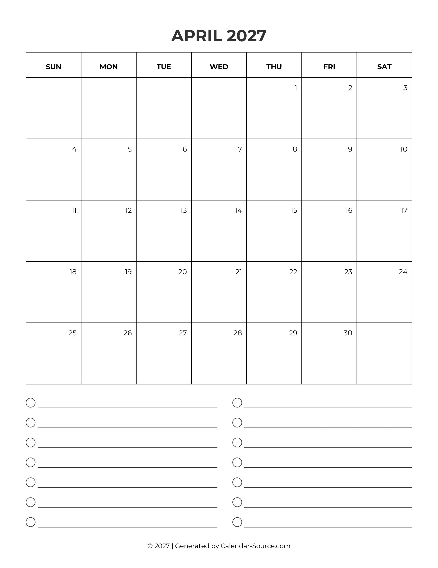 April 2027 Calendar Template 09